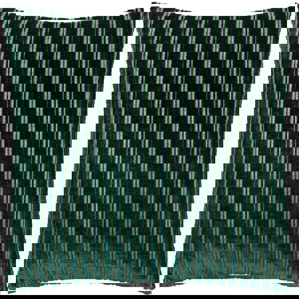Paoletti Savoy Velvet Stripe Cushion Cover - Emerald