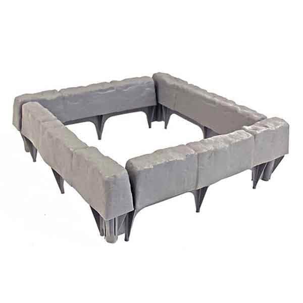 Leaper 8-Piece Stone-Effect Fence Panel Set