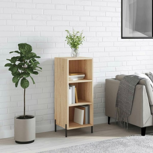 Berkfield Sideboard Sonoma Oak 34.5x32.5x90 cm Engineered Wood