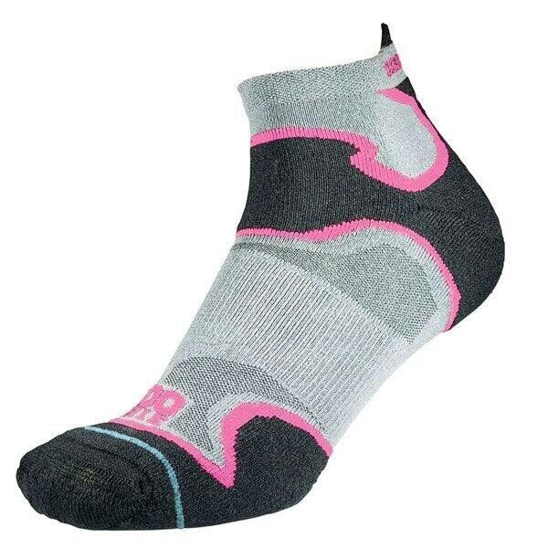 1000 Mile Womens Fusion Socklet Repreve Socks Double Layer Grey