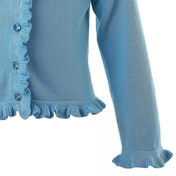 Rachel Riley Blue Frill Cardigan