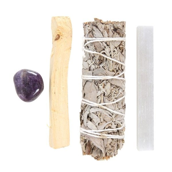 Serano Smudge Kit with Amethyst Crystal