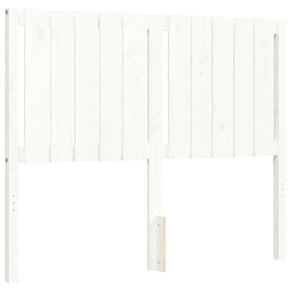 Berkfield Bed Frame with Headboard White 120x200 cm Solid Wood