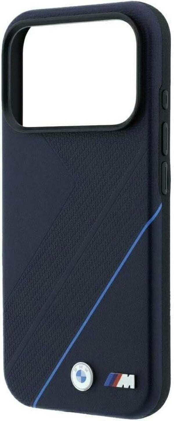 BMW M Tire Track Blue Line Case with MagSafe for iPhone 17/18 Pro Max 6.9" Navy Blue - BMHMP18X26SWPDKV