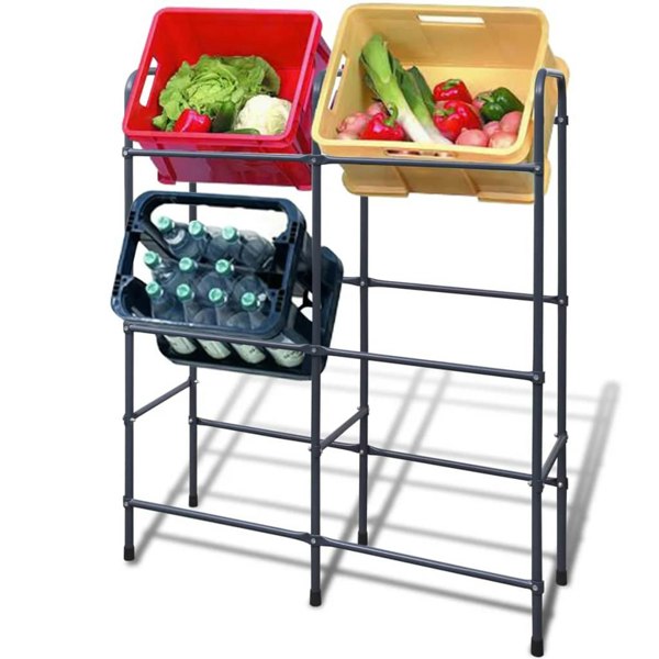 Berkfield Steel Shelf for 6 Crates