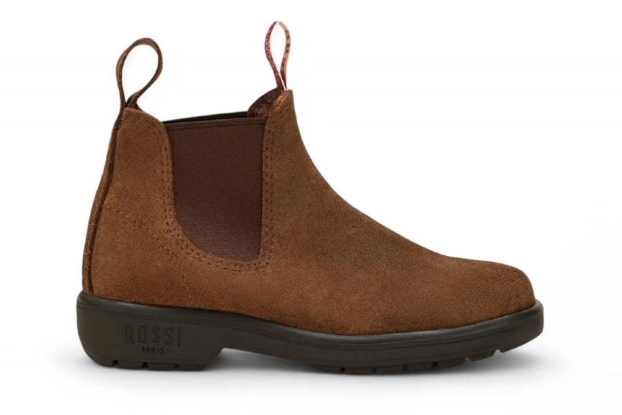 Rossi Boots Rossi 303 Endura Rustic Brown Suede Leather Chelsea Boots