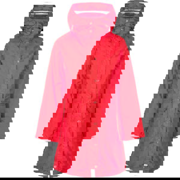 Trespass Girls Drizzling Waterproof Jacket - Red