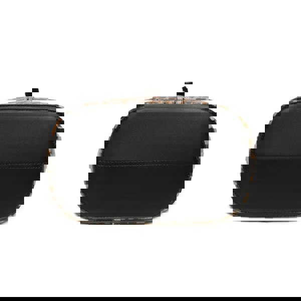 Kitise Leopard Print Bucket Tote Shoulder Bag Detachable Strap