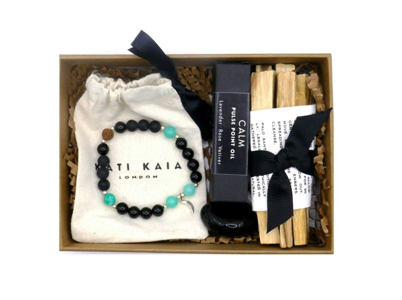 New! Mala Nyx Bracelet & Palo Santo Gift Box - Kati Kaia - UK