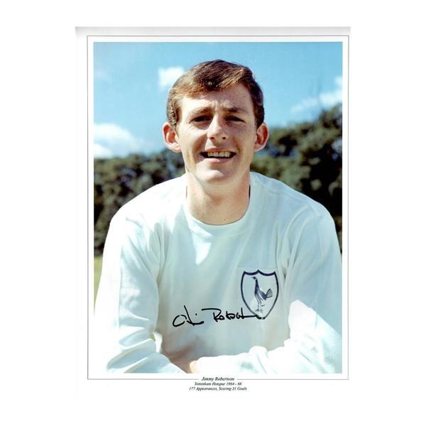 Jimmy Robertson Signed Tottenham Hotspur 16x12 Photo
