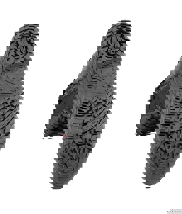 ARMA Warrior Mens Side Zip Combat Steel Toe/Midsole S3 Safety Boots, black rugged steel toe workboot with slip-resistant outsole and side zipper for easy wear.