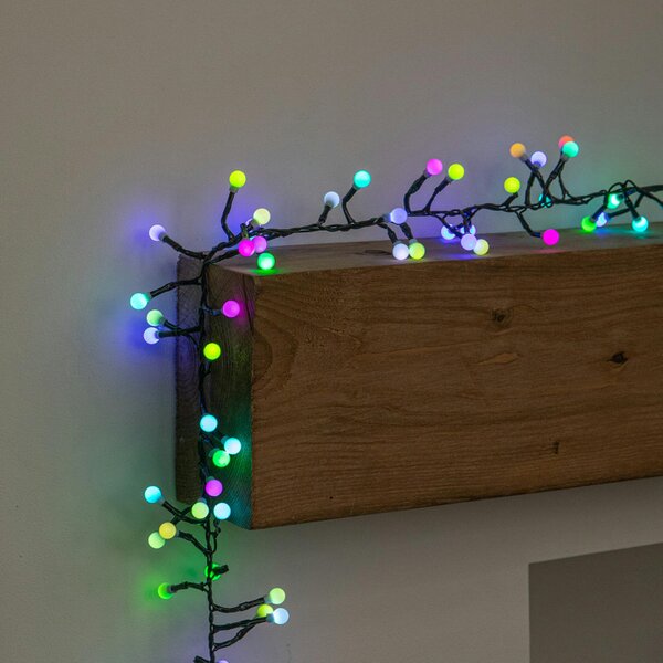 Samuel Alexander 2.5m 250 LED Colour Changing Globe Cluster Christmas String Lights