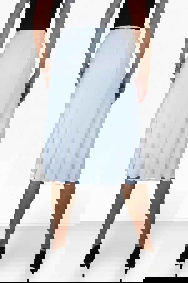 Paulo Due Women's 26" Elasticated Soft Flared Midi Skirt