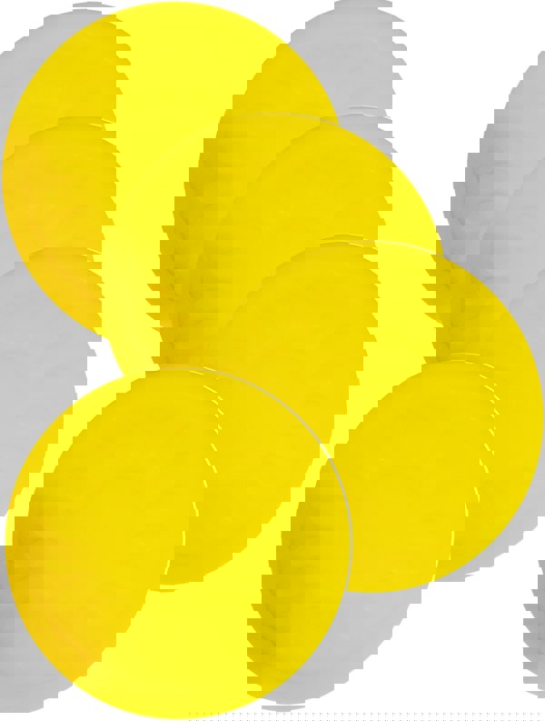 Aidapt 9cm Round Coaster Yellow Pk Of 4