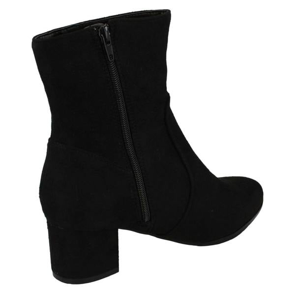 Spot On Ladies Spot On Wide Fit Ankle Boots F51086