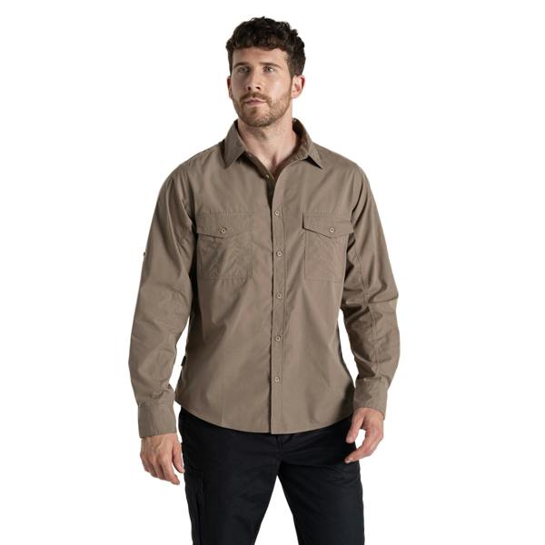 Craghoppers Mens Expert Kiwi Shirt - Pebble - 