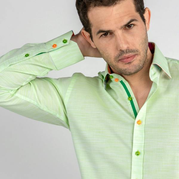 TEXTURED WASH CLASSIC SHIRT - Premium Men's Patterned Shirt by Claudio Lugli | Bold Design, Tailored Fit, Best Printed Shirts