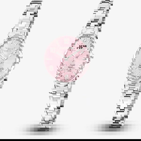 Calypso Ladies Pink Stainless Steel Watch K5859/5