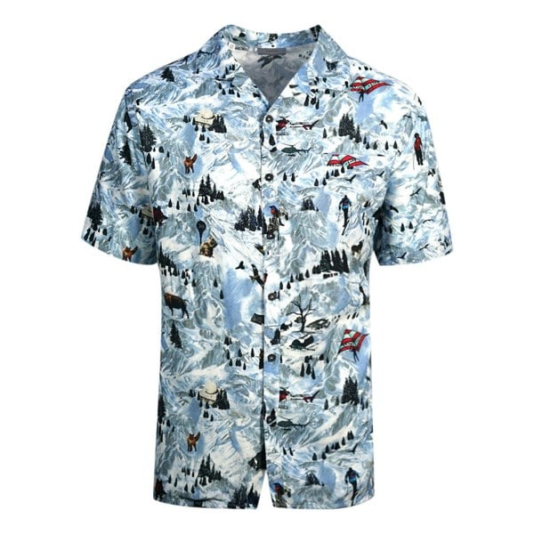 Lanvin Alpine Print Shirt - Sky Blue