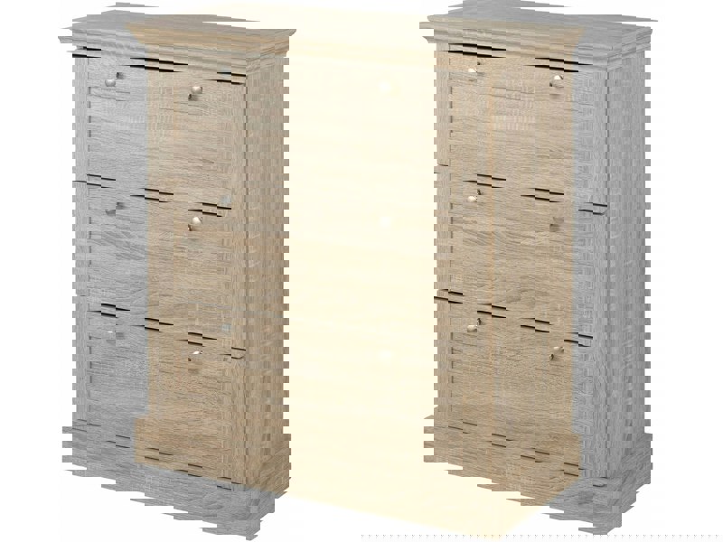 Dorel Home Binz Chest with 3 drawers in Oak 3D