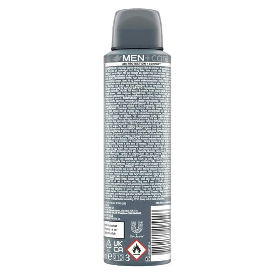 Dove Men+Care Classic Anti-Perspirant Deodorant 12x150ml, 48-hour protection