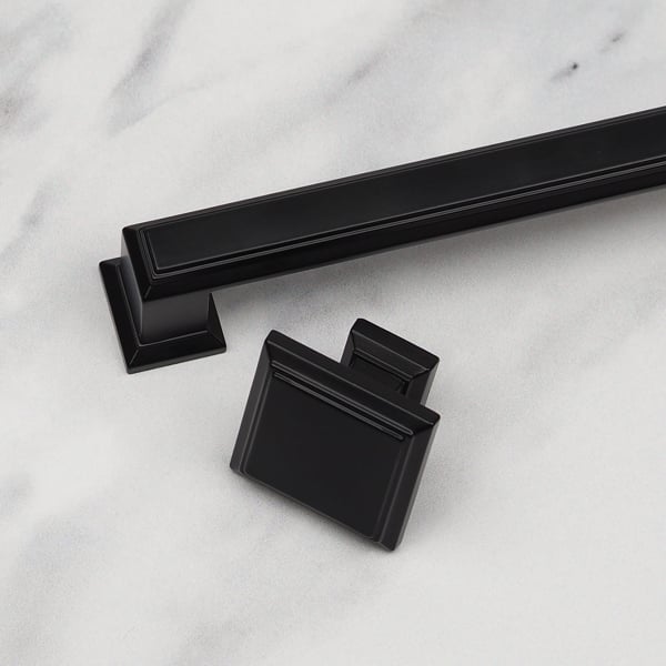 Matt Black Square Knob & Handle