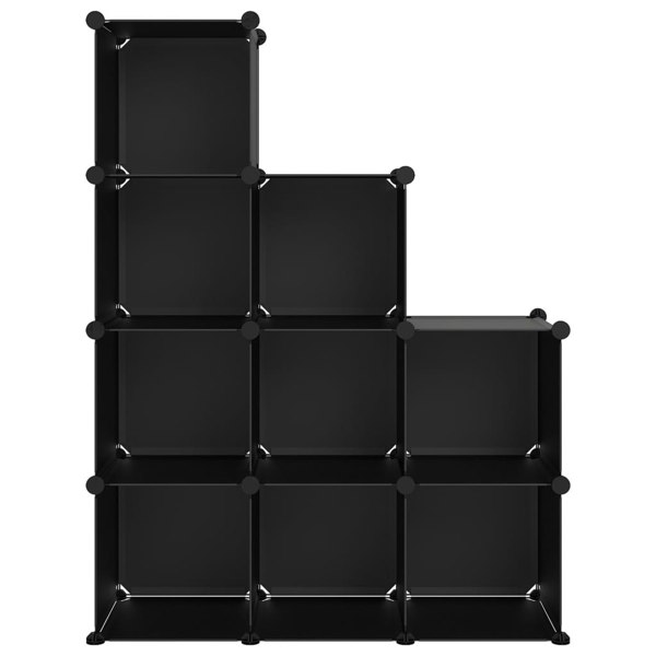 Berkfield Storage Cube Organiser with 9 Cubes Black PP