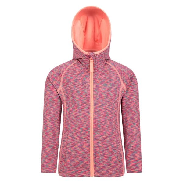 Mountain Warehouse Kids Kayleigh II Stripe Full Zip Hoodie - Orange