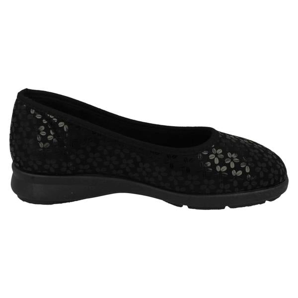 DB Shoes Ladies DB Shoes 2V Fitting Ballerina Style Slippers Virginia