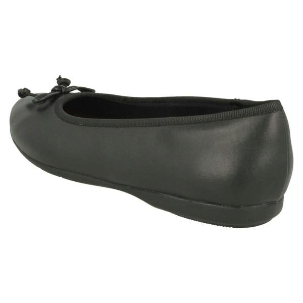Clarks Girls Clarks Slip On Bow School Shoes Jesse Shine