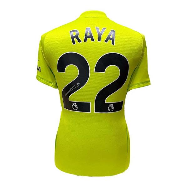 Unbranded David Raya signed Arsenal 2024/25 goalkeeper shirt — Framed