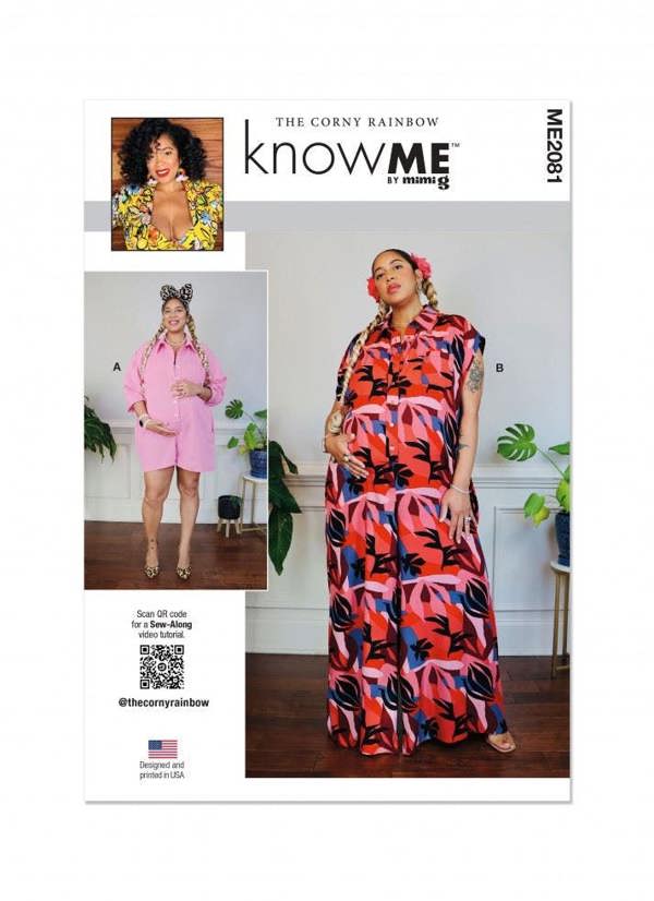 Know Me Sewing Pattern 2081, Maternity, Jumpsuits for Women, K5 (8-10-12-14-16) - Easy