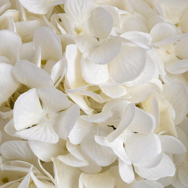 Wyld Haus Set of 3 Artificial Flowers Oversized White Hydrangea Stems