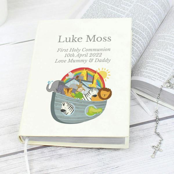 Personalised Noah’s Ark Holy Bible - alternative angle