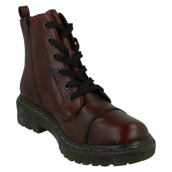 Rieker Ladies Rieker Zip and Lace Ankle Boot 78202