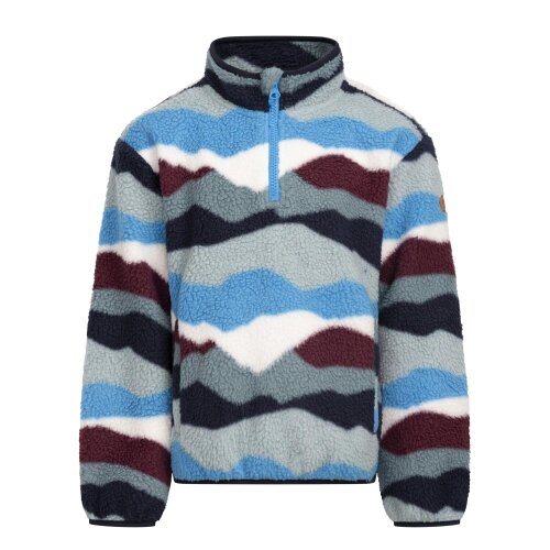 Trespass Kids Ovie Half Zip Fleece Top - Cobalt - Cobalt - 100% Polyester