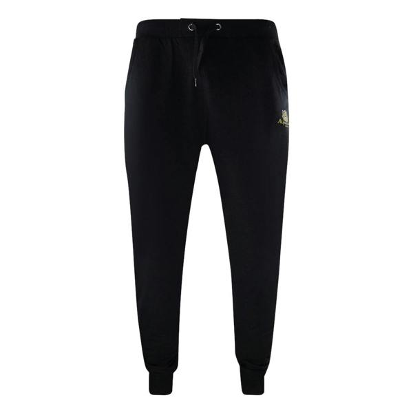 Aquascutum Small Iconic Crest Black Crewneck Tracksuit Set - Nova Clothing