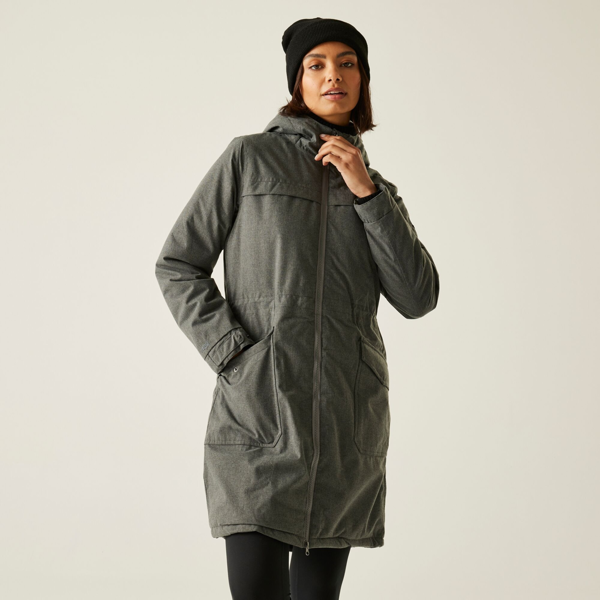 Regatta Women's Romine II Waterproof Jacket - Grey Sky Marl / Black