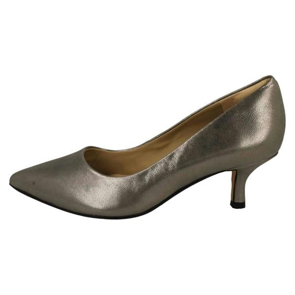 Clarks Ladies Clarks Mid Heeled Court Shoes Violet55 Rae