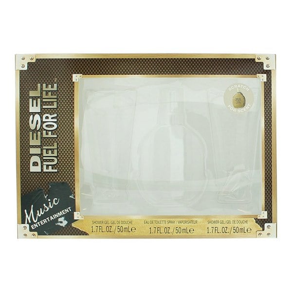 Diesel Fuel For Life Eau De Toilette 3 Piece Gift Set: Eau De Toilette 50ml - 2 X Shower Gel 50ml for Him