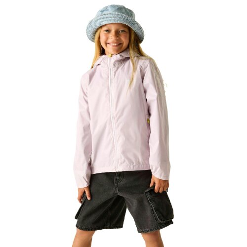 Regatta Kids Lever Waterproof Shell Jacket - Pink Haze
