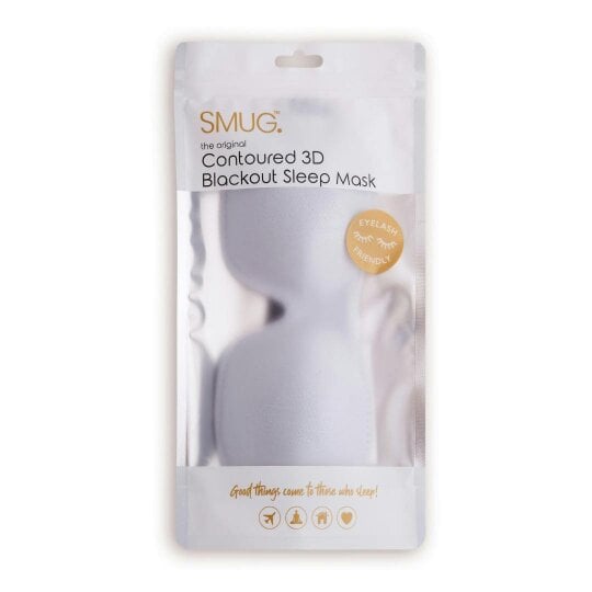 SMUG Contoured 3D Blackout Sleep Mask - Grey