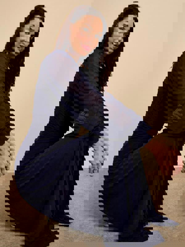 GWD Martha Knot Maxi Dress Navy