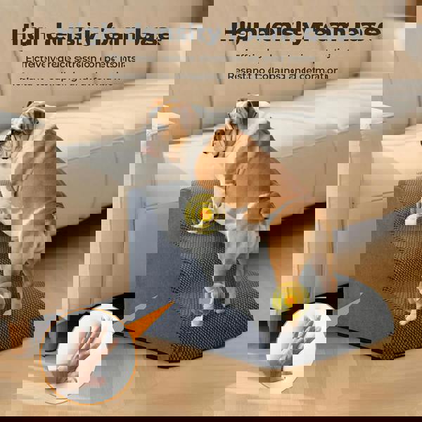 Skylos 3-Step Pet Stair Dog Ramp for Sofa Bed High Density Foam Non-Slip Ladder