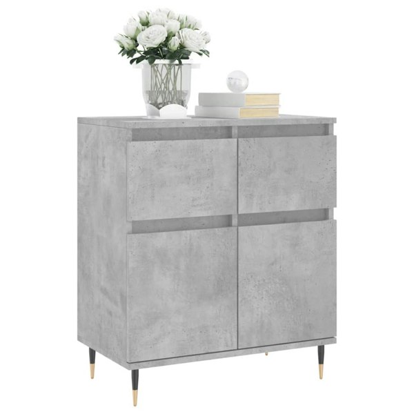 Berkfield Sideboard Concrete Grey 60x35x70 cm Engineered Wood