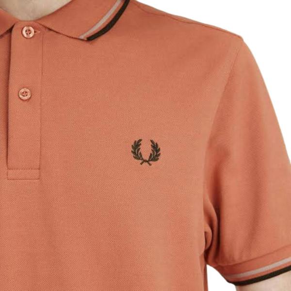 Fred Perry Twin Tipped Rust Polo Shirt XS