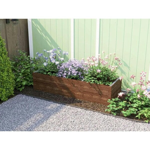 Dunster House Timber Effect Garden Bed Planter 1800mm x 600mm x 400mm