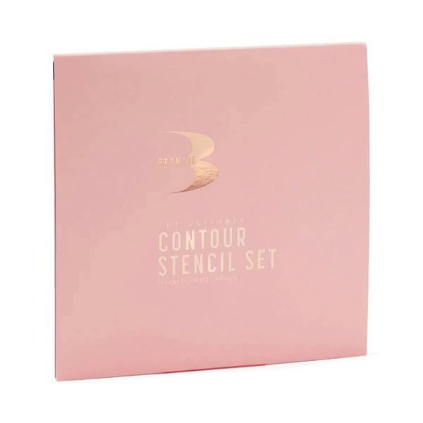 Aquarius Bronzie Ultimate Contour Stencil Set Face Makeup Highlighting Shaping Guide Tool