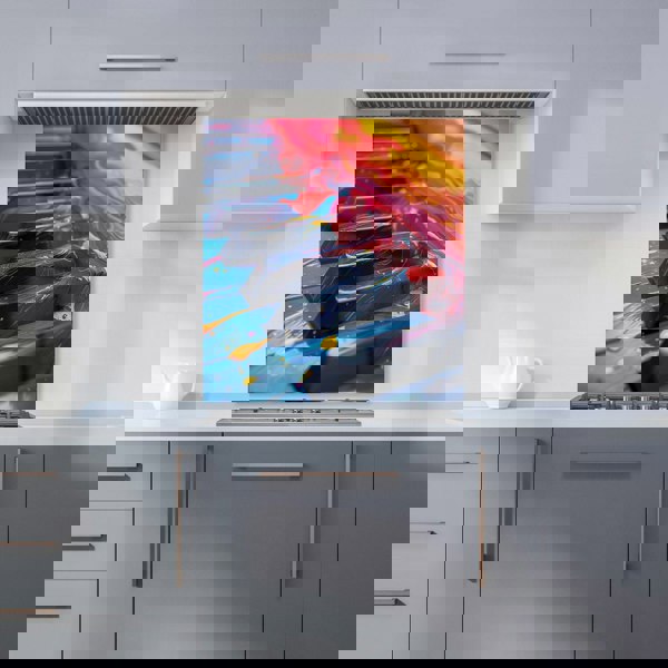 Warren Reed - Designer Colorful Melody: A Piano's Dream Kitchen Splashback