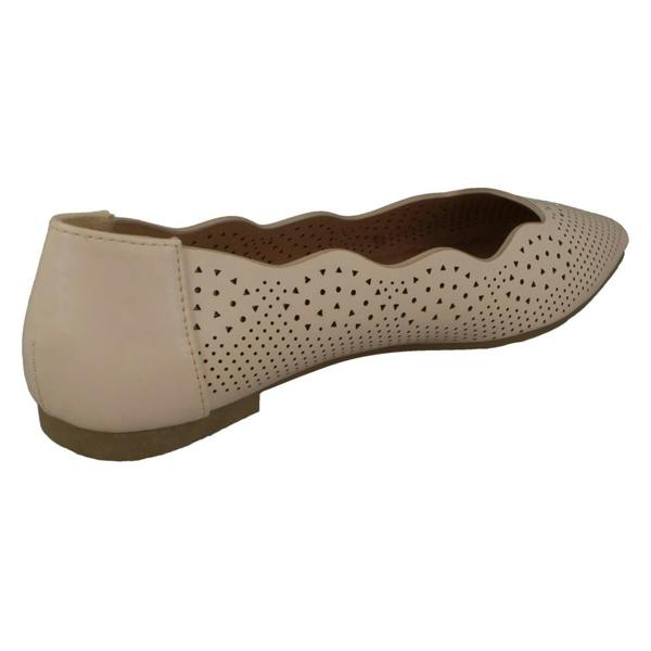 Spot On Ladies Slip On Ballerina Flat Shoes F80459